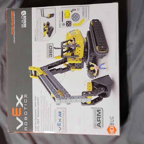 HEX BUG Vex Robotics Excavator, Yellow and grey - Picture 2 of 10